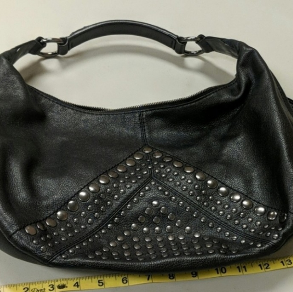 Isabella Fiore Black studded boho bag